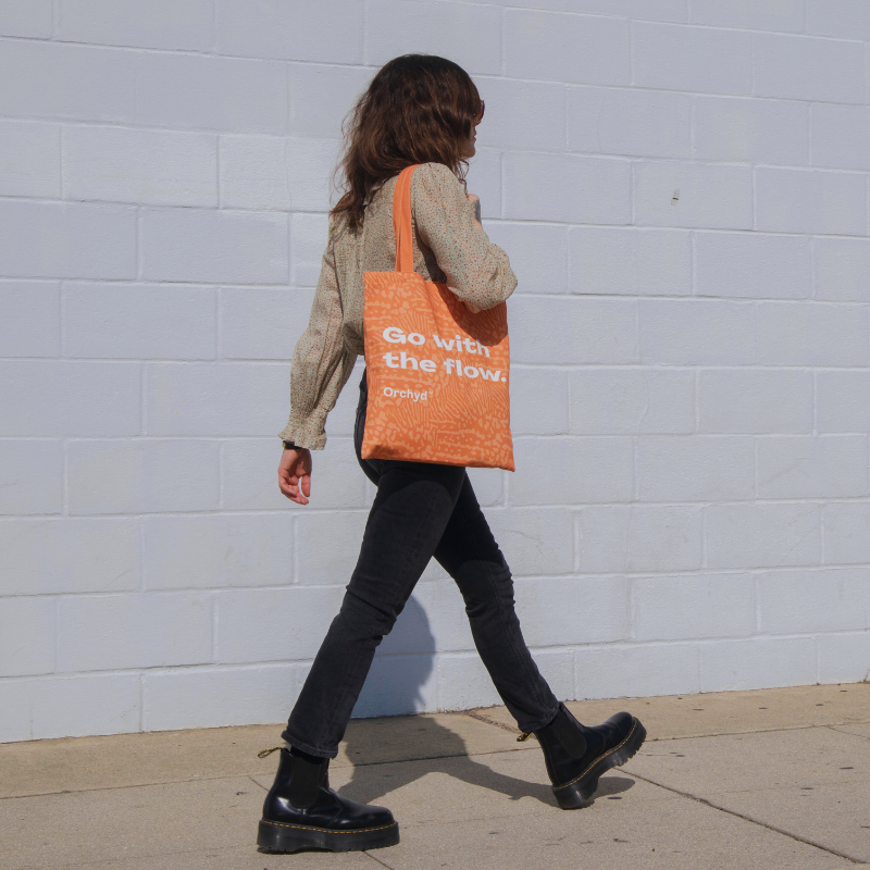 "Go with the flow" Tote Bag